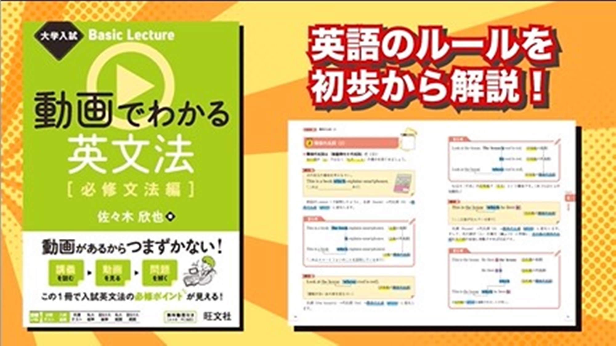 大学入試 Basic Lecture 動画でわかる英文法［必修文法編］ | 佐々木